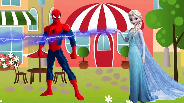 Frozen Elsas Spiderman GROSS FEET Joker Superhero Videos Animated Movies