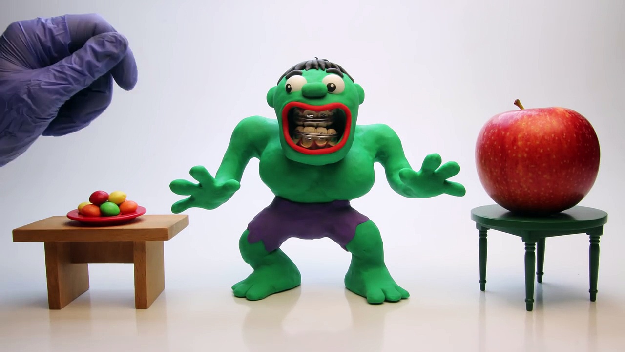 Hulk Gets Braces Superhero Dentist Visit * Play Doh Animation Movies